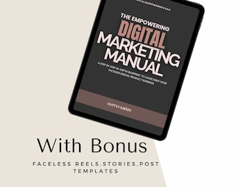 Il manuale potenziante del marketing digitale / Prodotti digitali / Marketing digitale /Marketing digitale senza volto / Best seller di prodotti digitali /