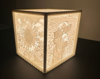 Customized 3D Printed Lithophane Light Box