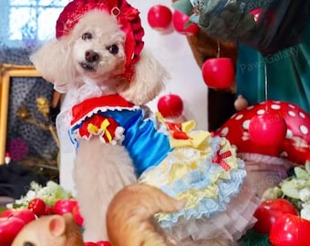 ぴーち様❤️ハロウィン♡たこさんウィンナー♡ティアードワンピ♡ハンドメイド犬服 ピーチ姫の犬用コスチューム：マリオカートのハロウィン衣装 - Etsy 日本