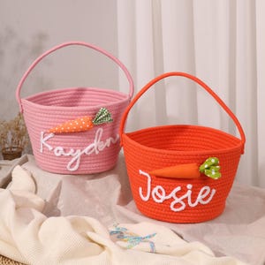 Personalisierter Baby Korb - Name Kinderzimmer Aufbewahrungskorb, Baumwollseil gewebter Korb, Spielzeug Organizer für Baby, Neugeborenen Geschenk