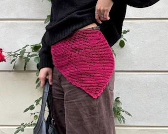 Crochet pattern Silma hip scarf