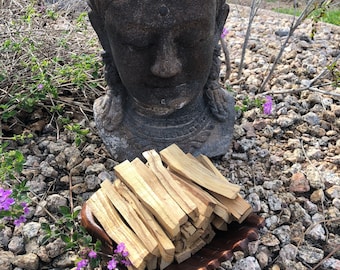 Bastoncini di Palo Santo per fumigazione – Legno sacro per purificazione, meditazione, rituali (bastoncini da 4")