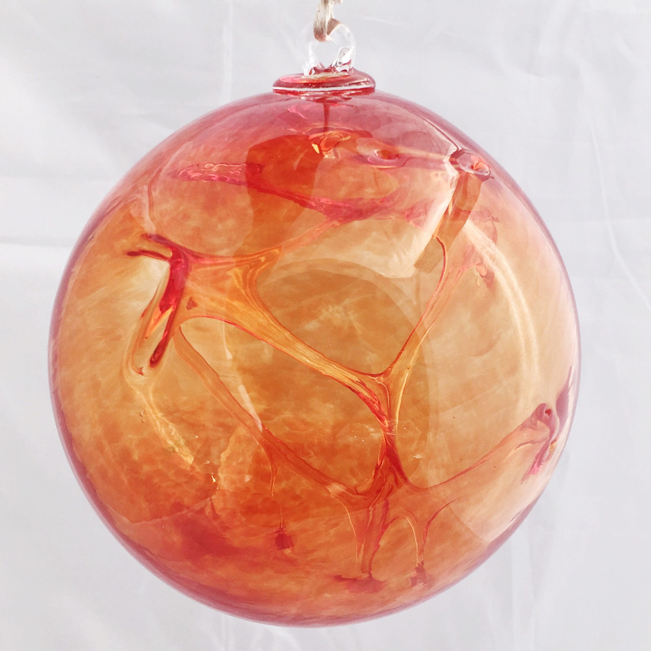 Hand Blown Glass Witch Ball Red Etsy Canada