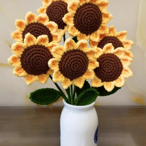 Crochet sunflowers,Crochet floral motif,Crochet mother's Day,Sunflower amigurumi,amigurumi PATTERN,amigurumi pdf,crochet Sunflower,Crochetl.