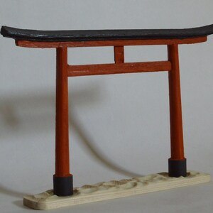 Japanischer Torii Torbogen aus Holz Bild 2