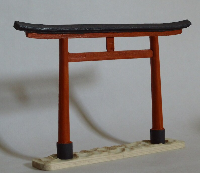 Japanischer Torii Torbogen aus Holz Bild 2