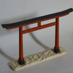 Japanischer Torii Torbogen aus Holz Bild 3