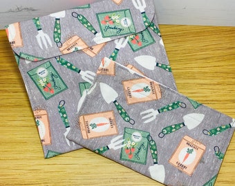 Gardening Reusable Sandwich Bag, Reusable Snack Bag