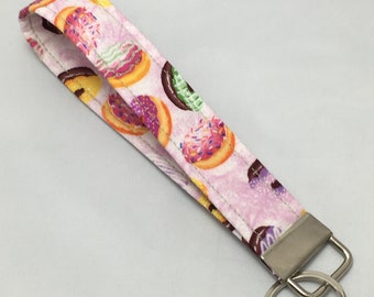 Donuts! Key Fob Keychain Wristlet