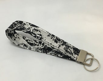 Black Silverleaf Key Fob Keychain Wristlet