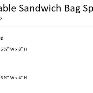 Into the Woods Reusable Sandwich Bag, Reusable Snack Bag image 5