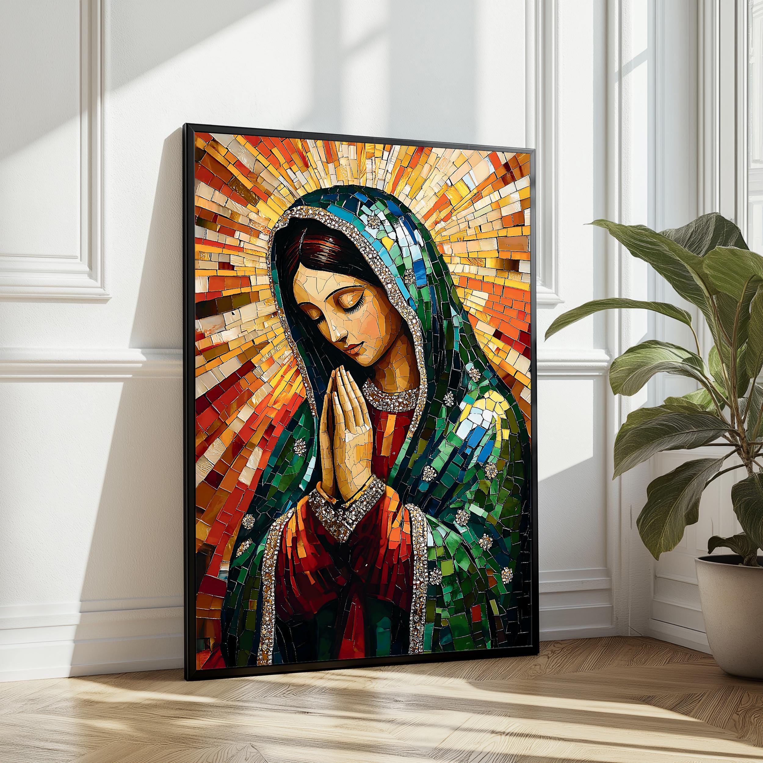 Virgen De Guadalupe Mosaic - Etsy
