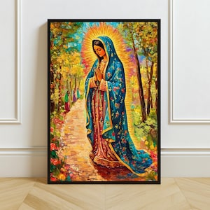 Virgin Mary Art Print: Our Lady of Guadalupe Catholic Decor (Digital Download)