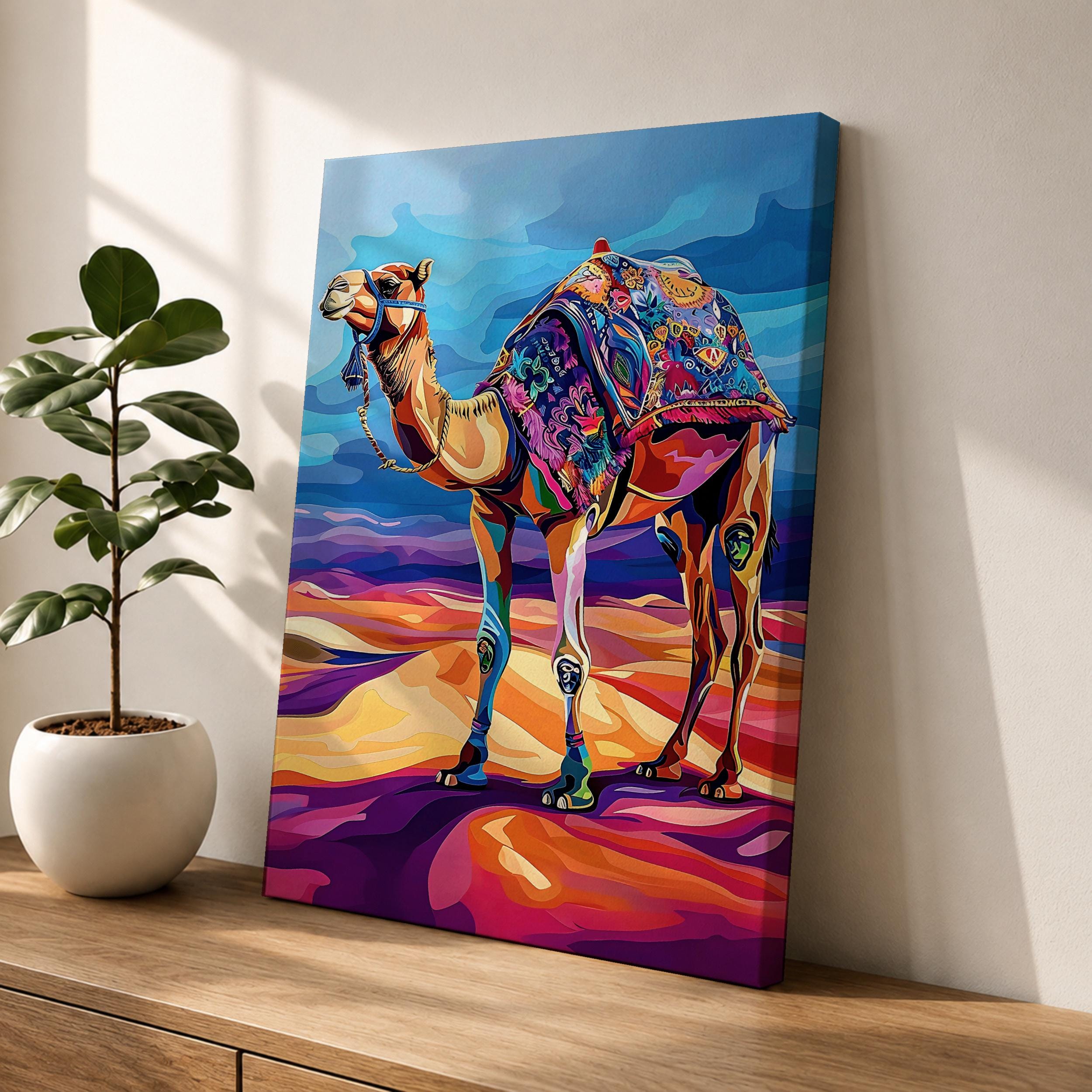 Camel Middle Eastern Wall Art Caravan Desert Travel Nature Gift