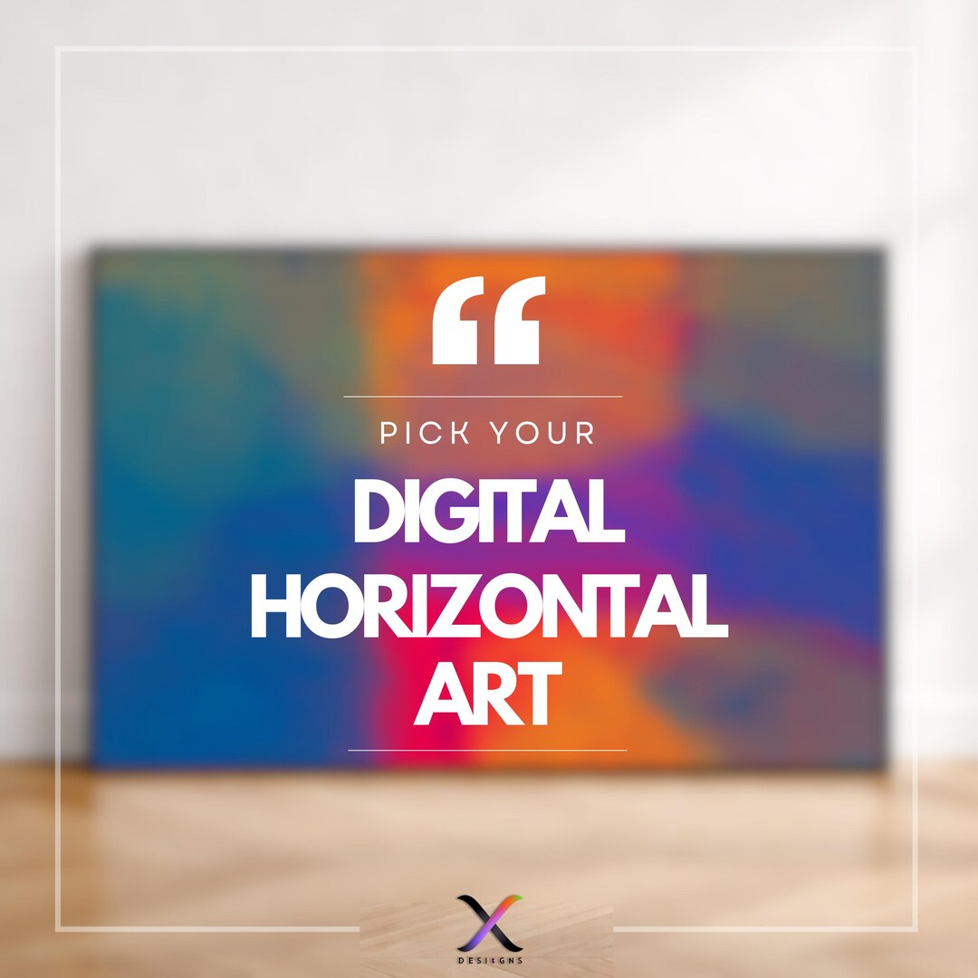 Digital Horizontal Wall Art Download – Choose Any Artwork Printable ...