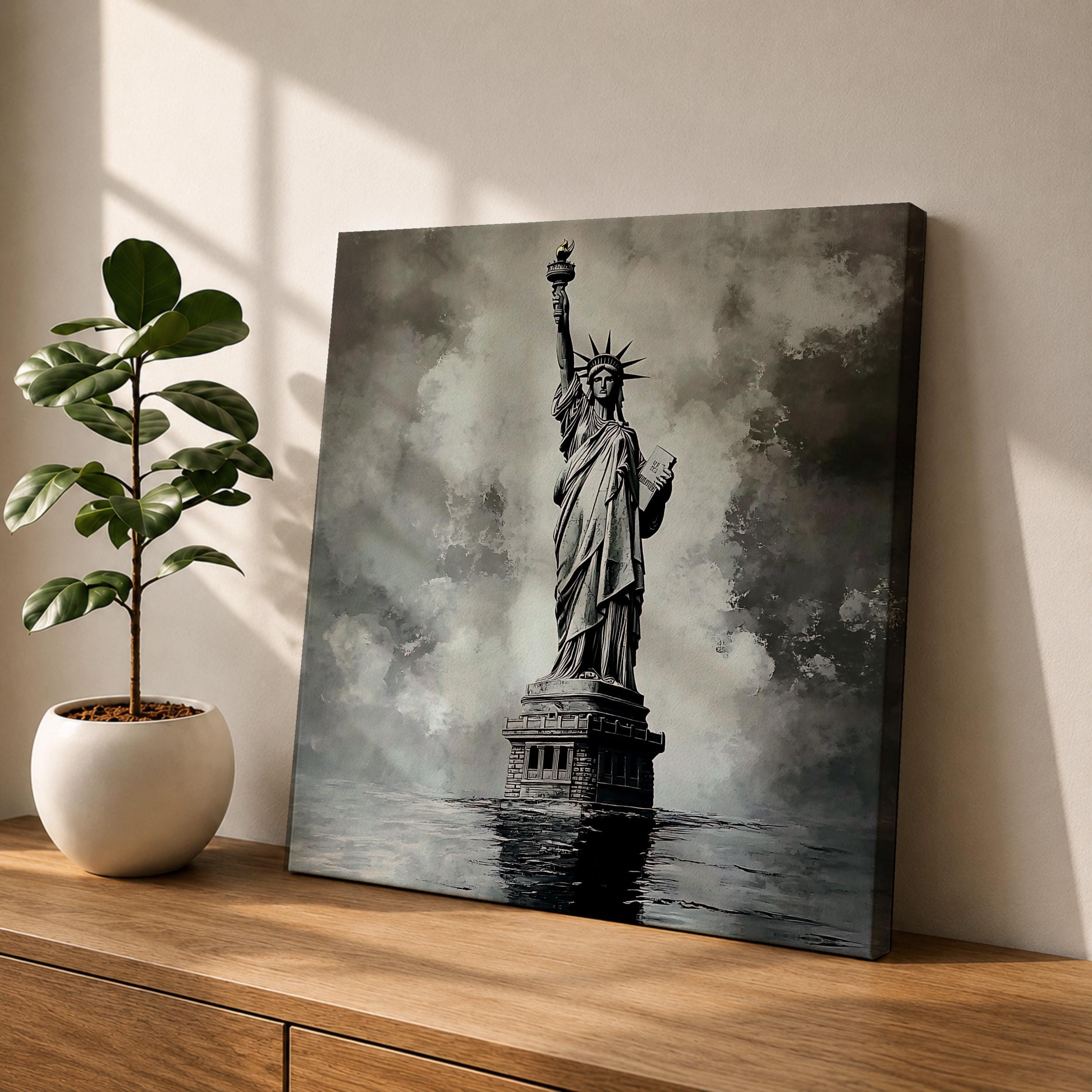 Statue of Liberty Wall Art Lady Liberty Framed Canvas New York