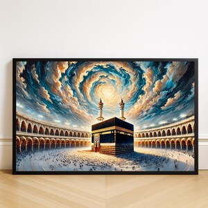 Kaaba Masjid Al Haram Art Print: Islamic Sacred Medina Mosque (Digital Download)