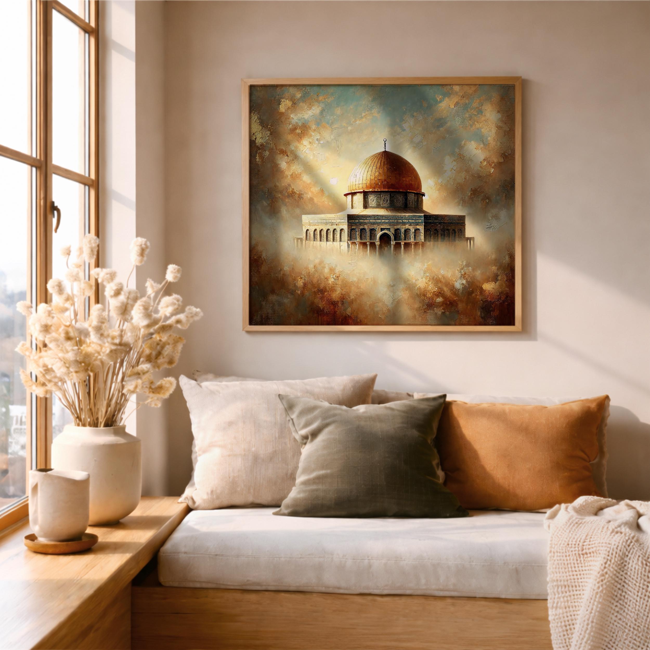 Haram Al-sharif Wall Art Masjid Al Aqsa Framed Canvas Jerusalem