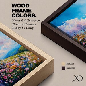 Väggkonst med vildblomsäng Botaniskt landskap Inramad canvas Impasto Landskap Bondgård Heminredning bild 15