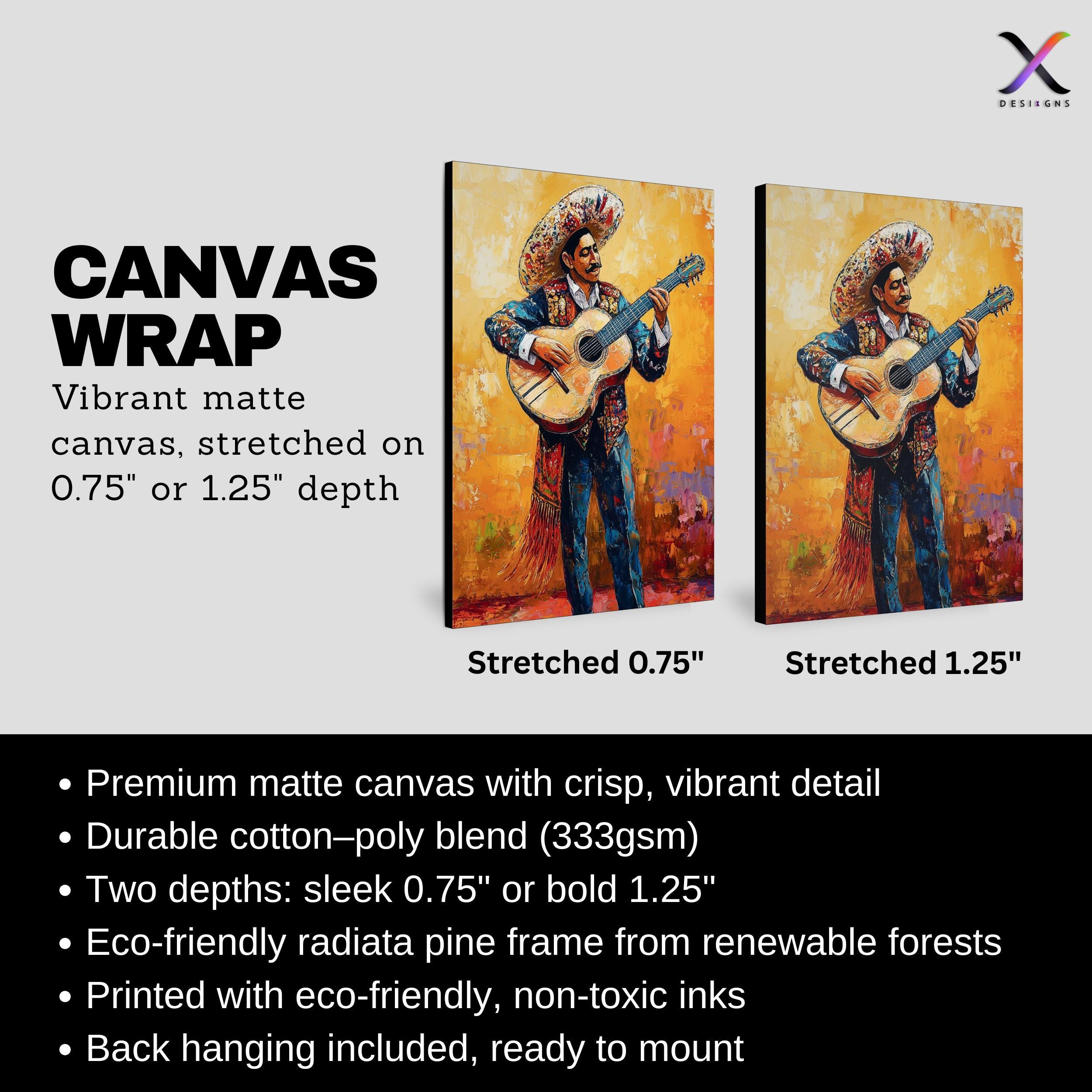 Mariachi Musician Wall Art: Vibrant Mexican Heritage Decor