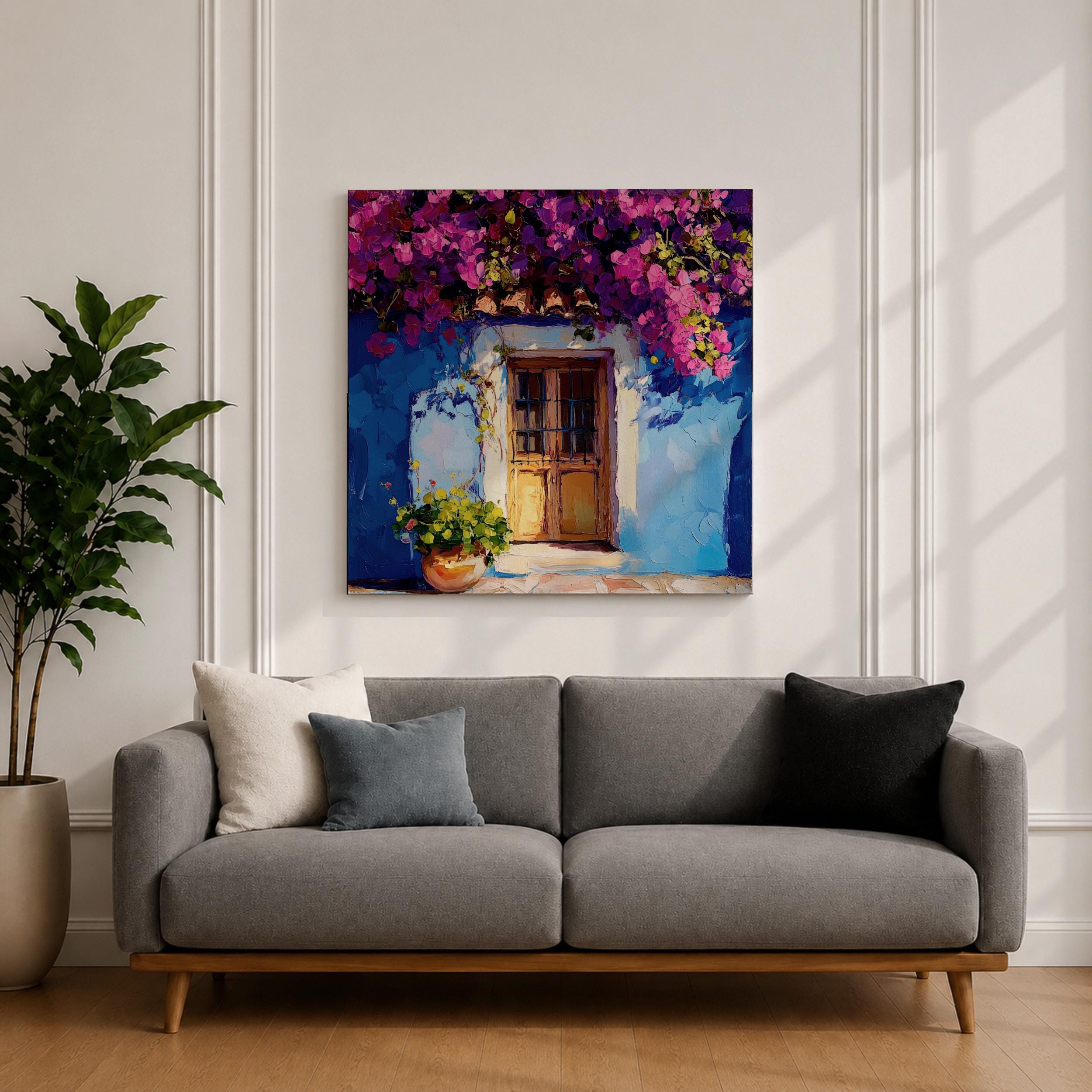 Italian Doorway Wall Art Tuscan Entryway Framed Canvas