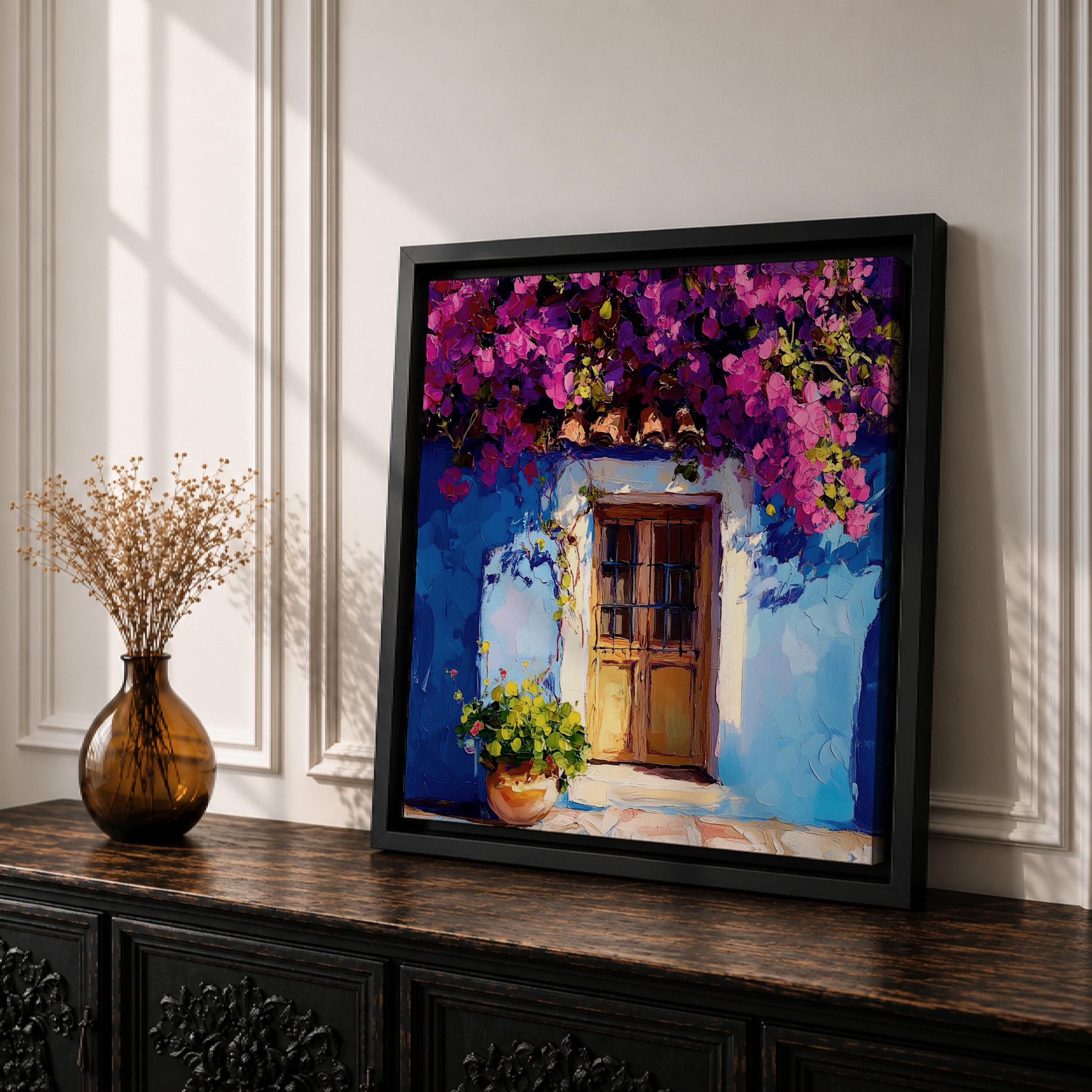Italian Doorway Wall Art Tuscan Entryway Framed Canvas