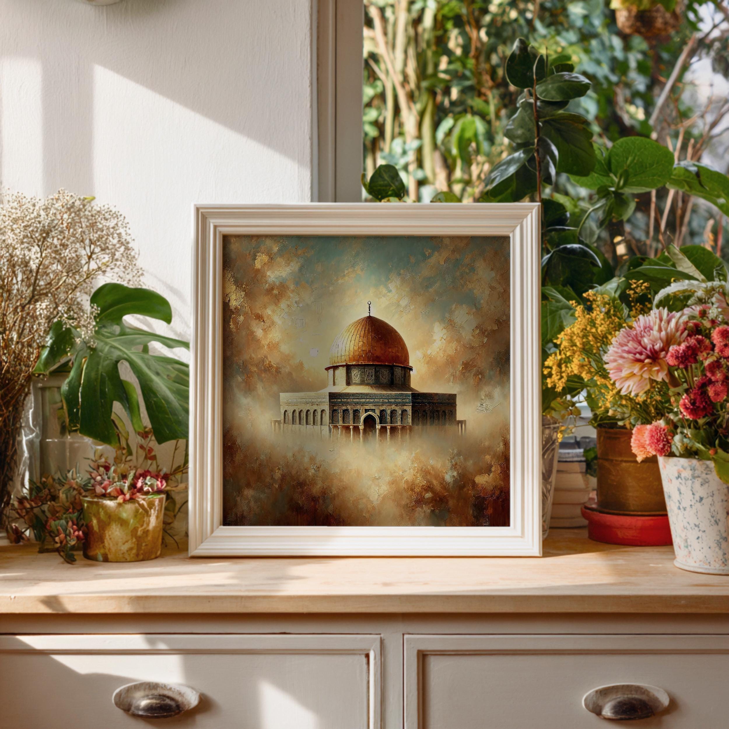 Haram Al-sharif Wall Art Masjid Al Aqsa Framed Canvas Jerusalem