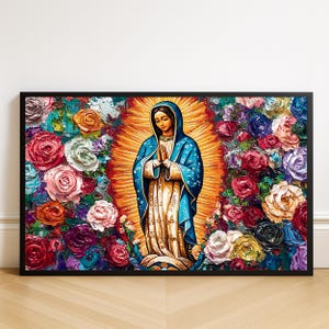 Jungfrau Maria von Guadalupe Kunstdruck: Katholische Dekoration