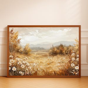 Autumn Meadow Art Print: Rustic Fall Botanical Wall Decor (Digital / Print / Canvas / Framed)