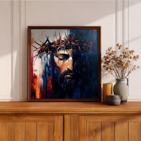 Couronne D'épines De Jésus-Christ – Toile Imprimée Murale, Poster Ou Tableau Pour Décoration