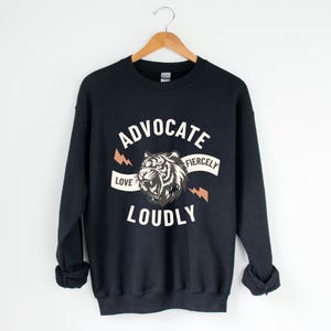 Fürsprecher laut Sweatshirt, Autismus Mom Shirt, Autismus Akzeptanz Pullover, Fürsprecher wie eine Mutter, Autismus Shirt, Autismus Bewusstsein Sweatshirt