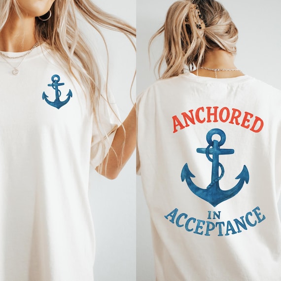 Anchored in Acceptance Shirt | Autism Acceptance Shirt | Neurodiversity Shirt | Special Education Teacher Tee | Autism Mom Comfort Colors