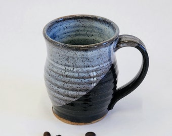 Tea or Coffee Lover Mug Gift Medium Dark Roast Handmade Ceramic Cup