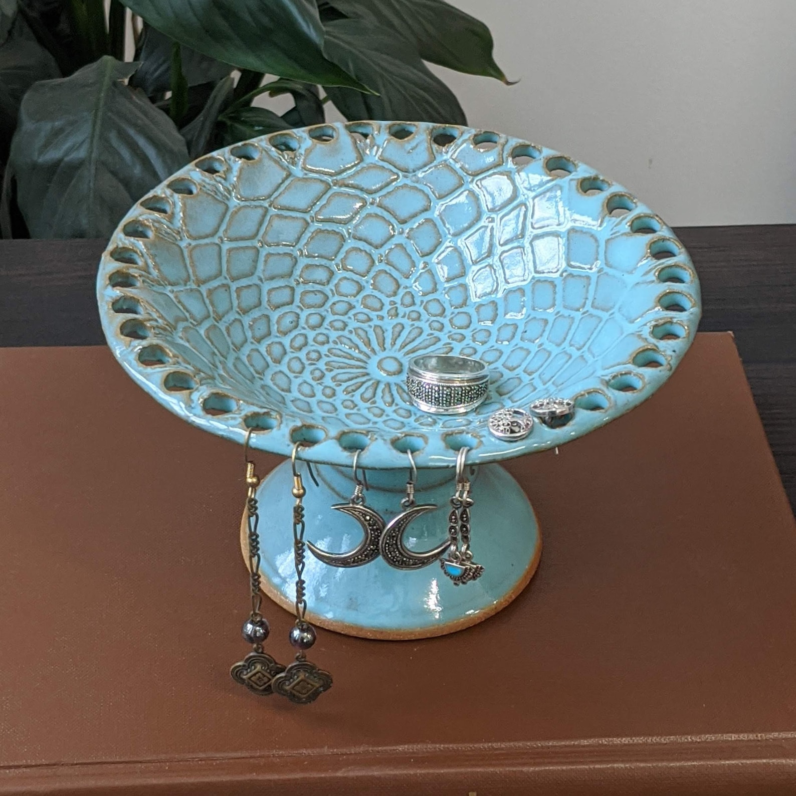 Earring Holder Jewelry Bowl Etsy