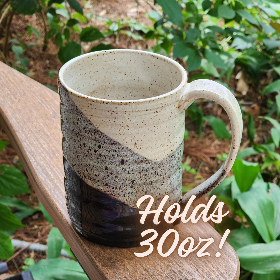 Giant 30 Oz Ceramic Mug: Handmade Pottery Coffee Stein - Etsy