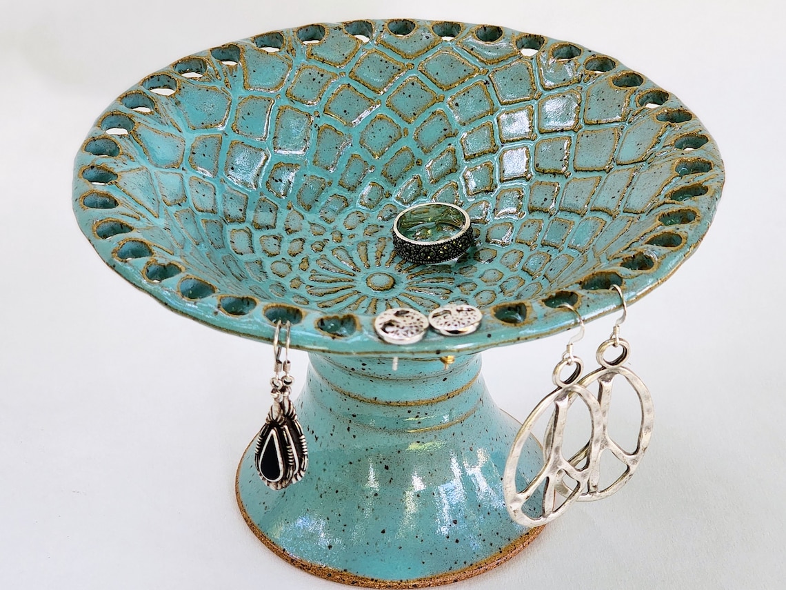 Earring Holder Jewelry Bowl Etsy
