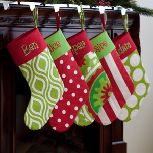 Personalized Christmas Stocking  Embroidered Family Christmas image 10
