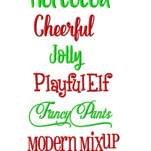 Personalized Christmas Stocking  Embroidered Family Christmas image 3