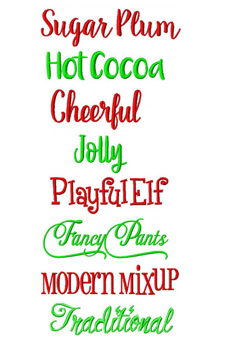 Personalized Christmas Stocking  Embroidered Family Christmas image 3