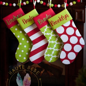 Personalized Christmas Stocking  Embroidered Family Christmas image 9