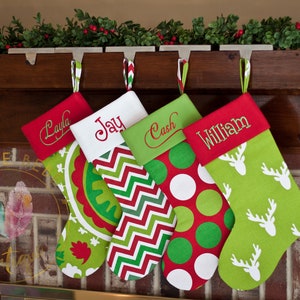 Personalized Christmas Stocking  Embroidered Family Christmas image 8