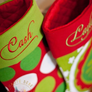 Personalized Christmas Stocking  Embroidered Family Christmas image 6