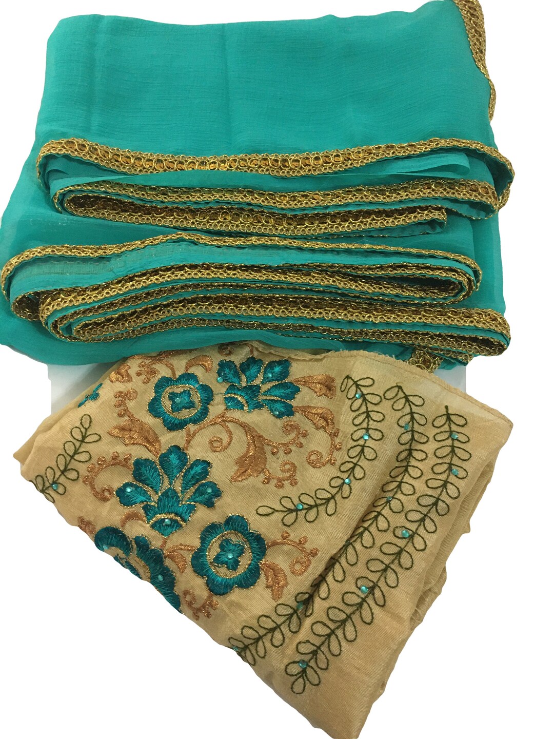 Marble print square cut blouse - Green main image 1