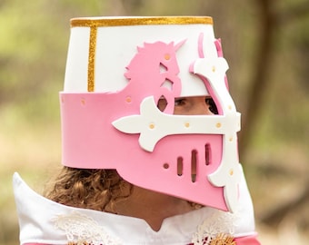 Patrón de espuma para casco de caballero unicornio, para niños y adultos (patrón en PDF)