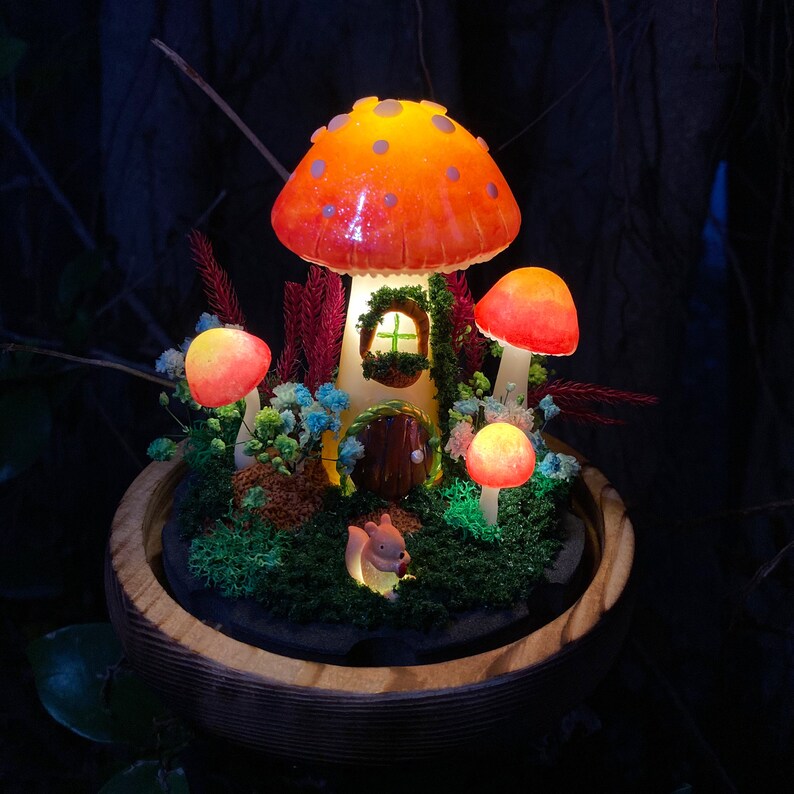 ForestInGlass Mushroom Night Light - Thumbnail 5