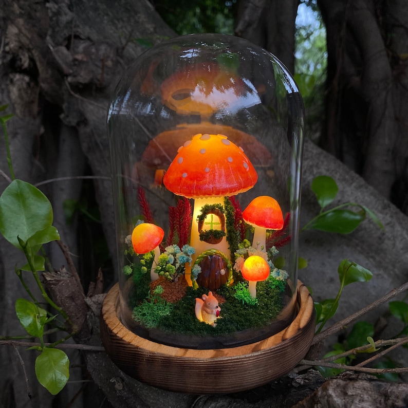 ForestInGlass Mushroom Night Light - Thumbnail 4