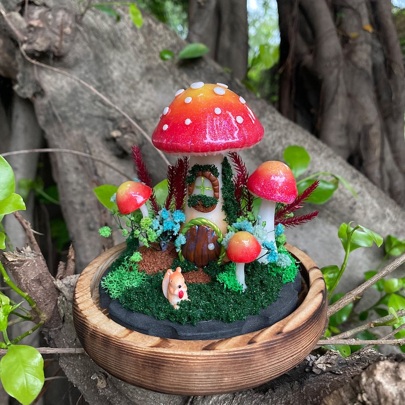 ForestInGlass Mushroom Night Light - Thumbnail 3