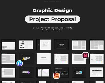 Freelance Designer Graphic Design Project Proposal Template: Canva, InDesign, Affinity Publisher
