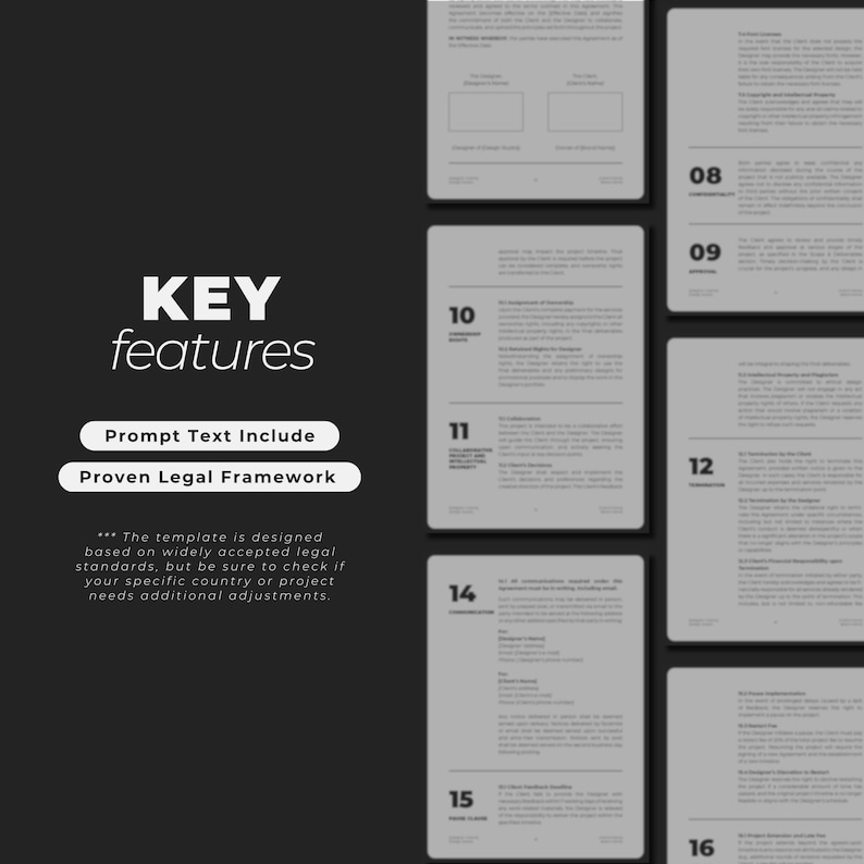 Freelance Graphic Designer Professional Client Contract: Indesign ...
