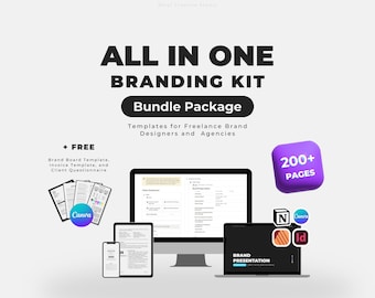 All in One Brand Designer Toolkit | Ultimate Bundle for Freelancer and Branding Agencies